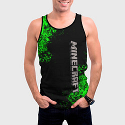 Майка-безрукавка мужская MINECRAFT, цвет: 3D-черный — фото 2