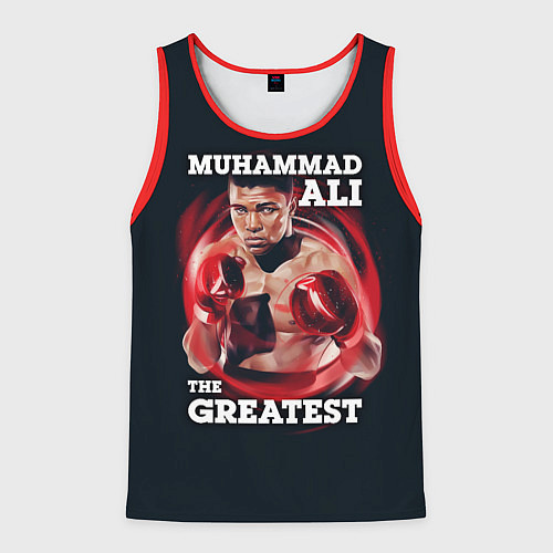 Мужская майка без рукавов Muhammad Ali / 3D-Красный – фото 1