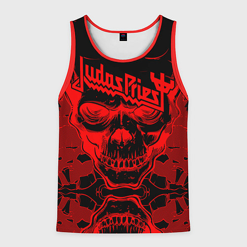 Мужская майка без рукавов Judas Priest / 3D-Красный – фото 1