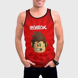 Майка-безрукавка мужская ROBLOX, цвет: 3D-черный — фото 2