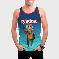 Майка-безрукавка мужская ROBLOX, цвет: 3D-красный — фото 2