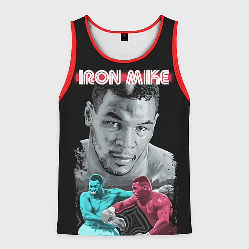 Мужская майка без рукавов Iron Mike / 3D-Красный – фото 1