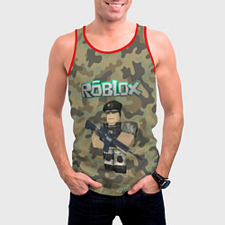 Майка-безрукавка мужская Roblox 23 February Camouflage, цвет: 3D-красный — фото 2