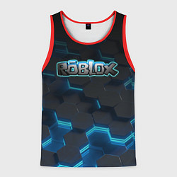 Майка-безрукавка мужская Roblox Neon Hex, цвет: 3D-красный
