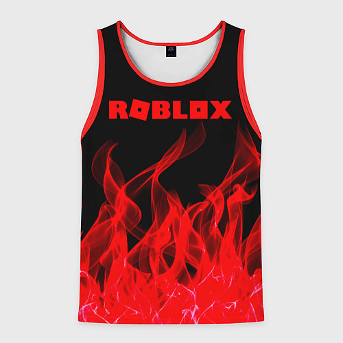 Мужская майка без рукавов ROBLOX / 3D-Красный – фото 1