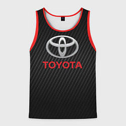 Майка-безрукавка мужская TOYOTA, цвет: 3D-красный
