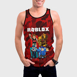 Майка-безрукавка мужская ROBLOX, цвет: 3D-черный — фото 2