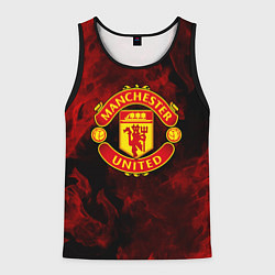 Майка-безрукавка мужская МАНЧЕСТЕР ЮНАЙТЕД, цвет: 3D-черный