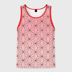 Майка-безрукавка мужская NEZUKO KAMADO, цвет: 3D-красный