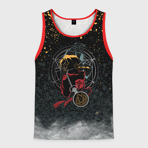 Мужская майка без рукавов Стальной алхимик / 3D-Красный – фото 1