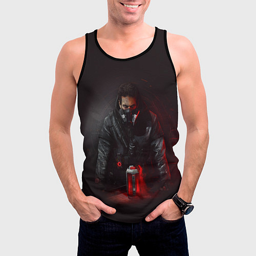 Мужская майка без рукавов The Division 2 / 3D-Черный – фото 3