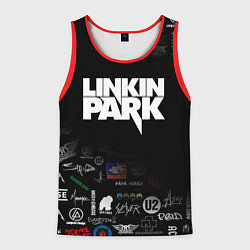 Майка-безрукавка мужская LINKIN PARK, цвет: 3D-красный