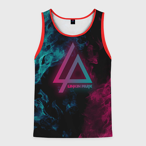 Мужская майка без рукавов LINKIN PARK / 3D-Красный – фото 1