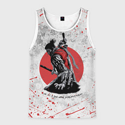 Майка-безрукавка мужская SEKIRO SHADOW DIE TWICE, цвет: 3D-белый