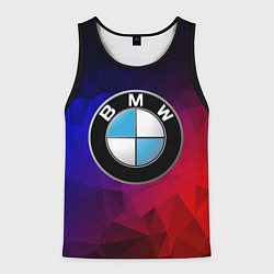 Майка-безрукавка мужская BMW NEON, цвет: 3D-черный