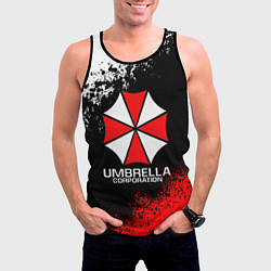 Майка-безрукавка мужская RESIDENT EVIL UMBRELLA, цвет: 3D-черный — фото 2