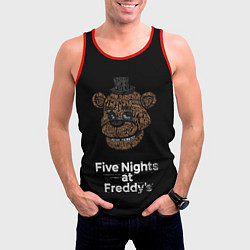Майка-безрукавка мужская FIVE NIGHTS AT FREDDYS, цвет: 3D-красный — фото 2