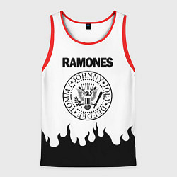 Майка-безрукавка мужская RAMONES, цвет: 3D-красный