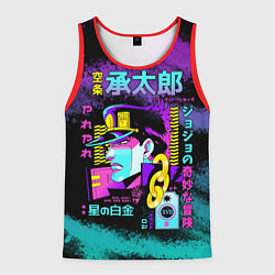 Майка-безрукавка мужская Приключения ДжоДжо, цвет: 3D-красный