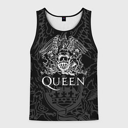 Майка-безрукавка мужская QUEEN, цвет: 3D-черный