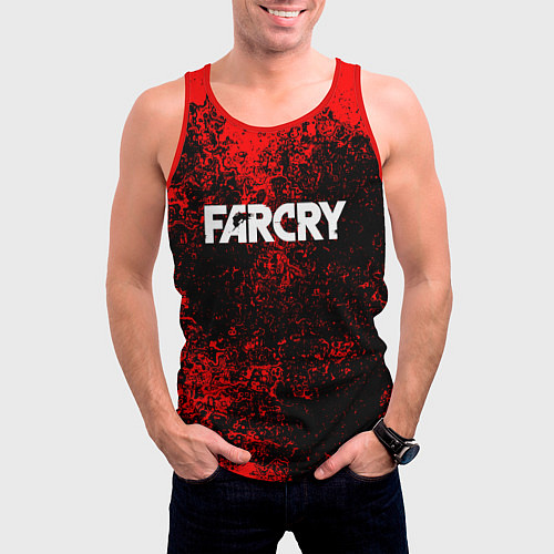 Мужская майка без рукавов FARCRY / 3D-Красный – фото 3