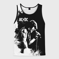 Майка-безрукавка мужская ACDC, цвет: 3D-черный