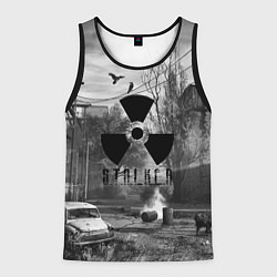 Майка-безрукавка мужская СТАЛКЕР-ЧЕРНОБЫЛЬ, цвет: 3D-черный