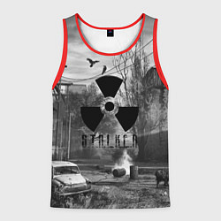 Майка-безрукавка мужская СТАЛКЕР-ЧЕРНОБЫЛЬ, цвет: 3D-красный