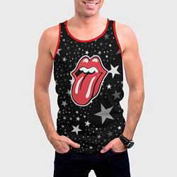 Майка-безрукавка мужская Rolling stones star, цвет: 3D-красный — фото 2
