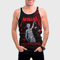 Майка-безрукавка мужская Metallica, цвет: 3D-белый — фото 2