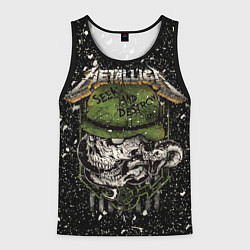 Майка-безрукавка мужская Metallica, цвет: 3D-черный