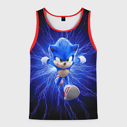 Майка-безрукавка мужская SONIC, цвет: 3D-красный