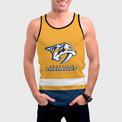 Майка-безрукавка мужская Нэшвилл Предаторз, цвет: 3D-черный — фото 2