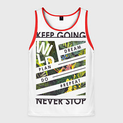 Майка-безрукавка мужская Off-White: Keep Going, цвет: 3D-красный