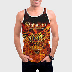 Майка-безрукавка мужская SABATON, цвет: 3D-белый — фото 2