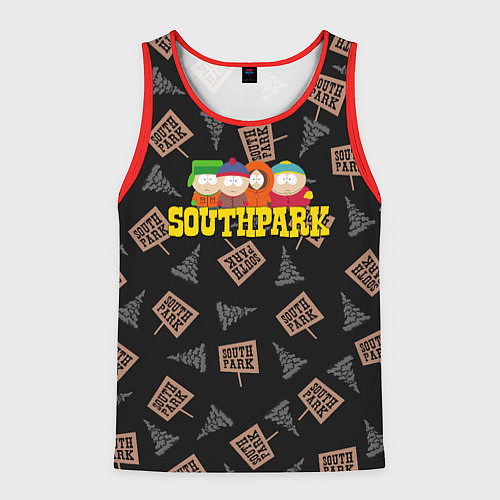 Мужская майка без рукавов SOUTH PARK / 3D-Красный – фото 1