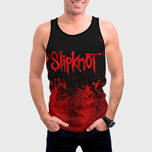 Мужская майка без рукавов Slipknot 9 / 3D-Черный – фото 3