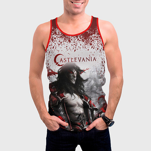 Мужская майка без рукавов Castlevania / 3D-Красный – фото 3