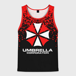 Майка-безрукавка мужская Umbrella Corporation, цвет: 3D-красный