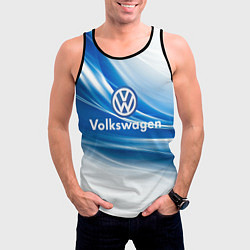 Майка-безрукавка мужская Volkswagen, цвет: 3D-черный — фото 2
