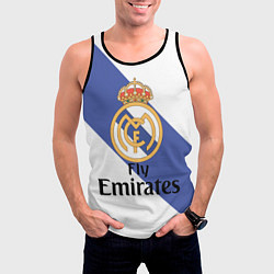 Майка-безрукавка мужская Реал, цвет: 3D-черный — фото 2