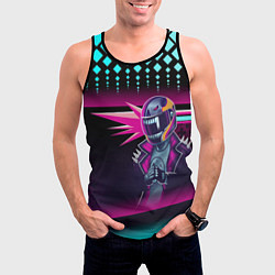 Майка-безрукавка мужская НЕОНОВЫЙ ГОНЩИК, цвет: 3D-черный — фото 2
