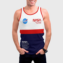 Майка-безрукавка мужская NASA, цвет: 3D-красный — фото 2