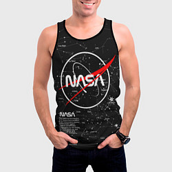Майка-безрукавка мужская NASA, цвет: 3D-черный — фото 2