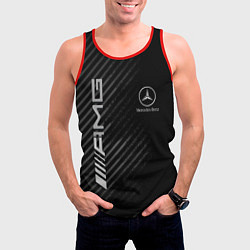 Майка-безрукавка мужская MERCEDES, цвет: 3D-красный — фото 2