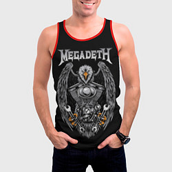 Майка-безрукавка мужская Megadeth, цвет: 3D-красный — фото 2