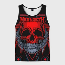 Майка-безрукавка мужская Megadeth, цвет: 3D-черный