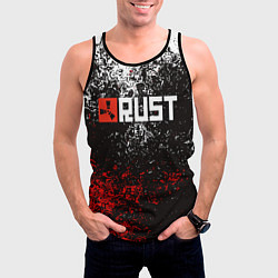 Майка-безрукавка мужская RUST, цвет: 3D-черный — фото 2