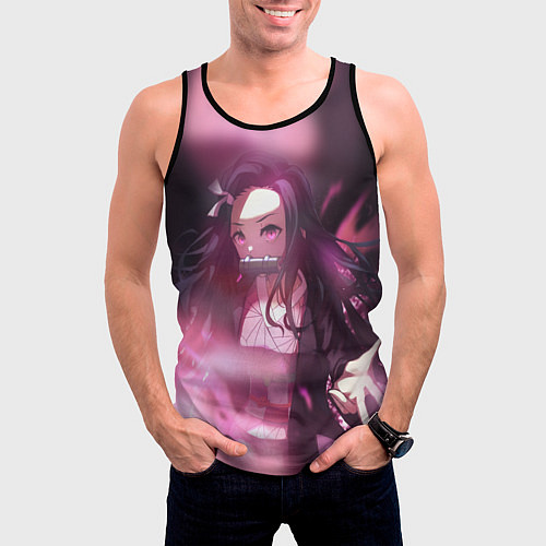 Мужская майка без рукавов NEZUKO / 3D-Черный – фото 3
