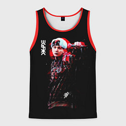 Майка-безрукавка мужская BTS, цвет: 3D-красный